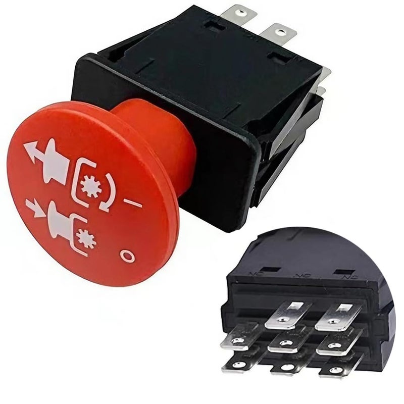 Diskary 8 Terminals Clutch PTO Switch 10A 14V for Dixie Chopper Delta Hustler Lawn Mowers Delta Series 6204 Replacement 4174684 500016 430-528 - Image 1